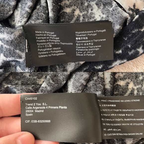 NWT SuperTrash Twipp Feather Print Burnout Tank S - Picture 10 of 13